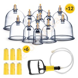 Set de ventuze cu vacuum fără foc