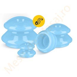 Set de ventuze pentru masaj corporal din silicon