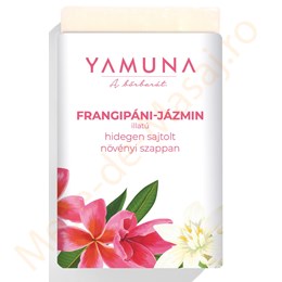 Sapun vegetal presat la rece frangipani si iasomie Yamuna 110 gr.