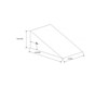 Perna plan inclinat 30x40x12 cm.